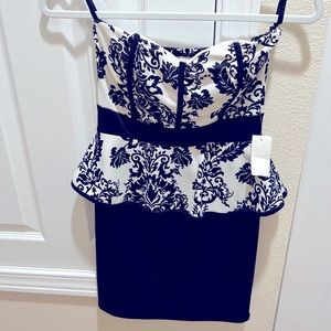 NEW- Black & White Cocktail Dress